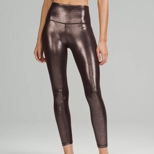 Lululemon Align Shiny Brown Metallic Pants